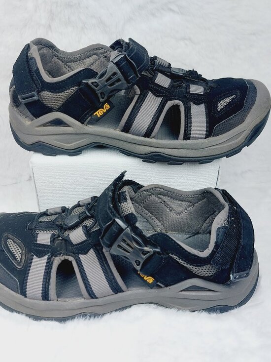Teva Men\'s Gray Black Omnium 2 Quick Dry Close-Toe Fisherman Sandal Size 9 main image 6